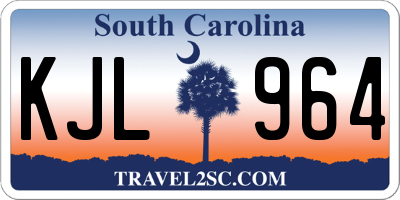 SC license plate KJL964