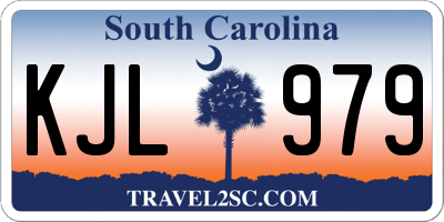 SC license plate KJL979