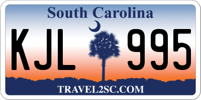 SC license plate KJL995