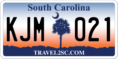 SC license plate KJM021