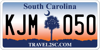 SC license plate KJM050