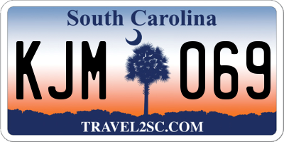 SC license plate KJM069
