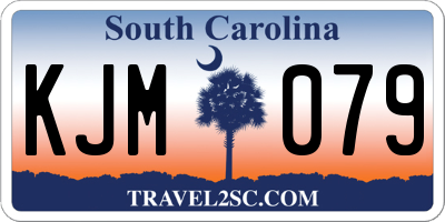 SC license plate KJM079