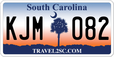SC license plate KJM082
