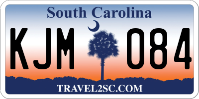 SC license plate KJM084