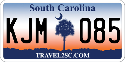 SC license plate KJM085