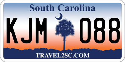 SC license plate KJM088