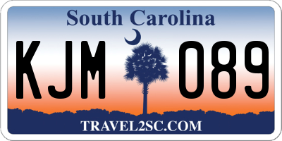 SC license plate KJM089