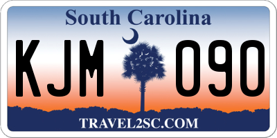 SC license plate KJM090