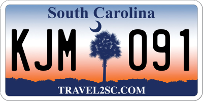 SC license plate KJM091
