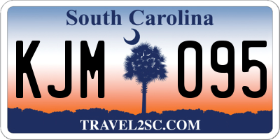 SC license plate KJM095