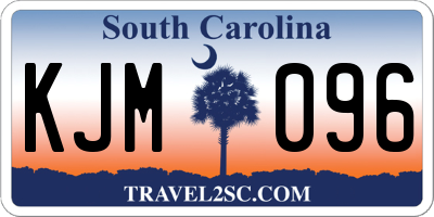SC license plate KJM096
