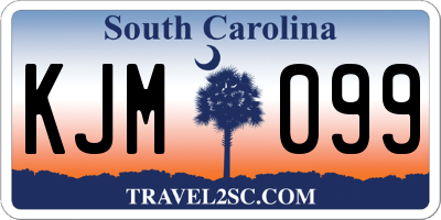SC license plate KJM099