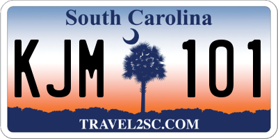 SC license plate KJM101