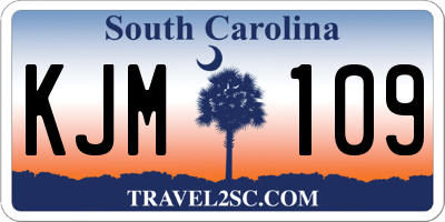 SC license plate KJM109
