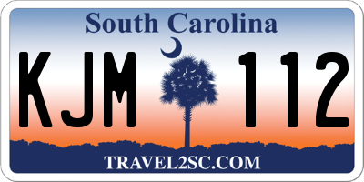 SC license plate KJM112