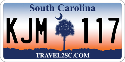SC license plate KJM117