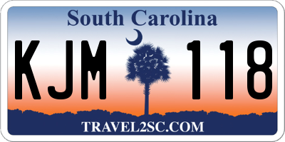 SC license plate KJM118
