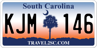 SC license plate KJM146