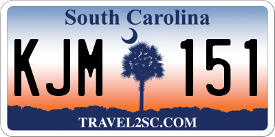 SC license plate KJM151