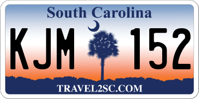 SC license plate KJM152