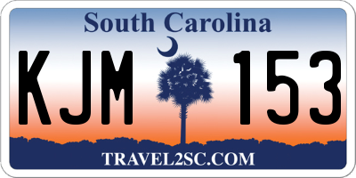 SC license plate KJM153
