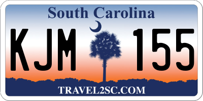 SC license plate KJM155