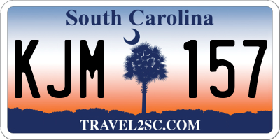 SC license plate KJM157