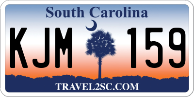 SC license plate KJM159