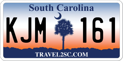SC license plate KJM161