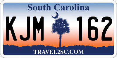 SC license plate KJM162