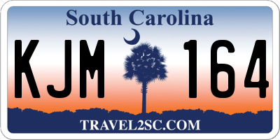 SC license plate KJM164
