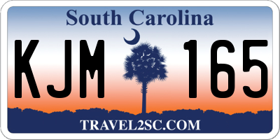 SC license plate KJM165