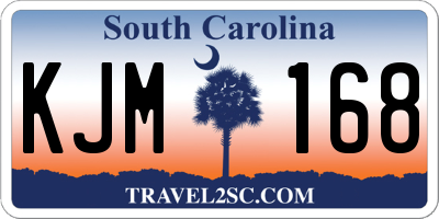 SC license plate KJM168