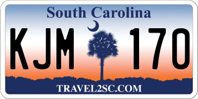 SC license plate KJM170
