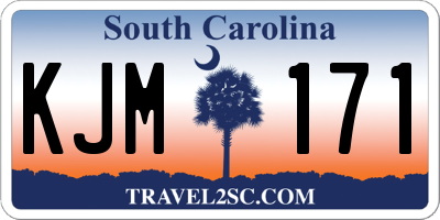 SC license plate KJM171