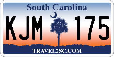 SC license plate KJM175