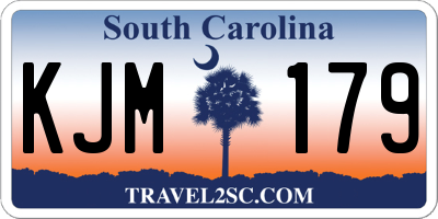 SC license plate KJM179