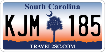 SC license plate KJM185