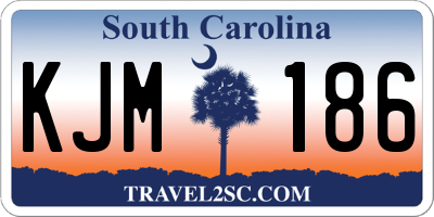 SC license plate KJM186