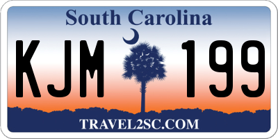 SC license plate KJM199