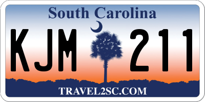 SC license plate KJM211