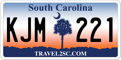 SC license plate KJM221