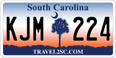 SC license plate KJM224