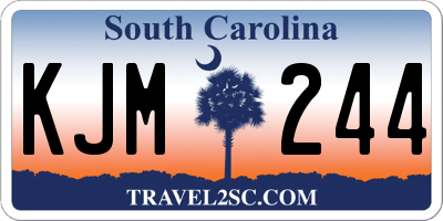 SC license plate KJM244