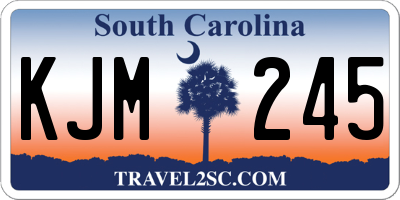 SC license plate KJM245
