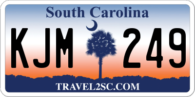 SC license plate KJM249
