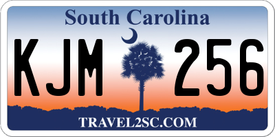 SC license plate KJM256