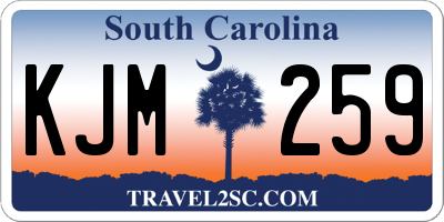 SC license plate KJM259
