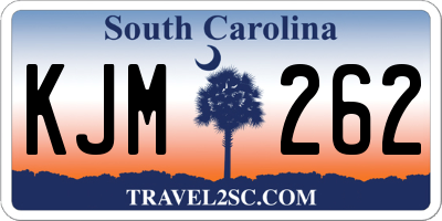 SC license plate KJM262